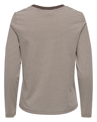 JDY - JDYPisa Print Langærmet Trøje - Coffee Bean